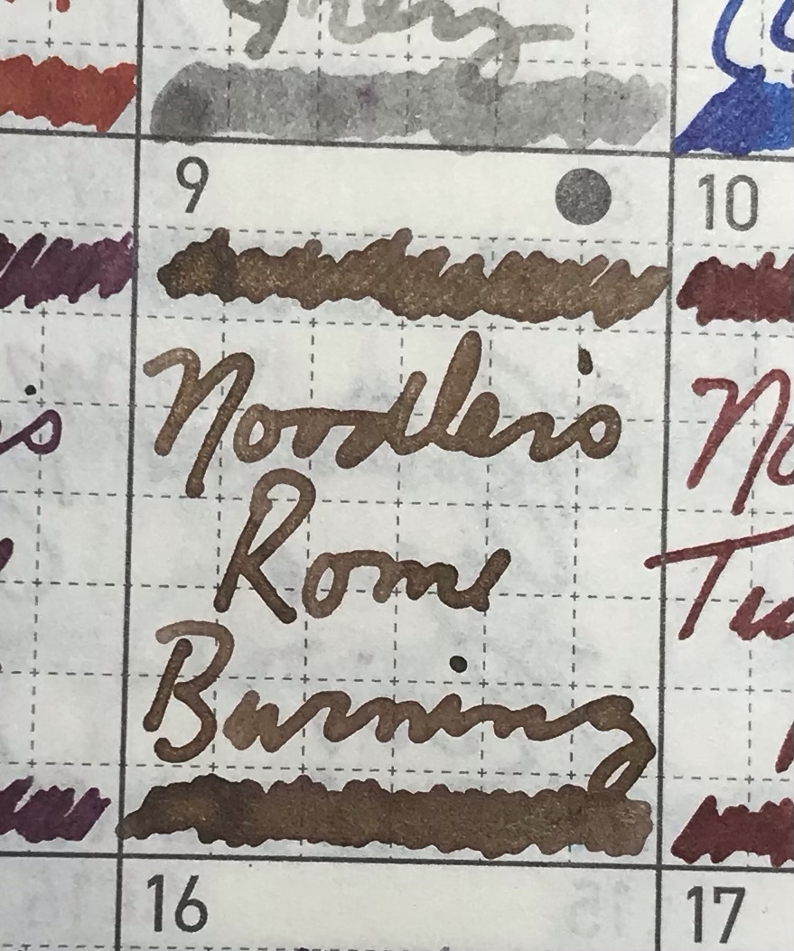 9 April 2024 – Noodler’s Rome&nbsp;Burning